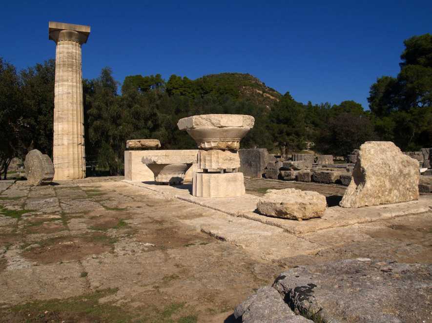 Ο ναός του Δία στην Ολυμπία